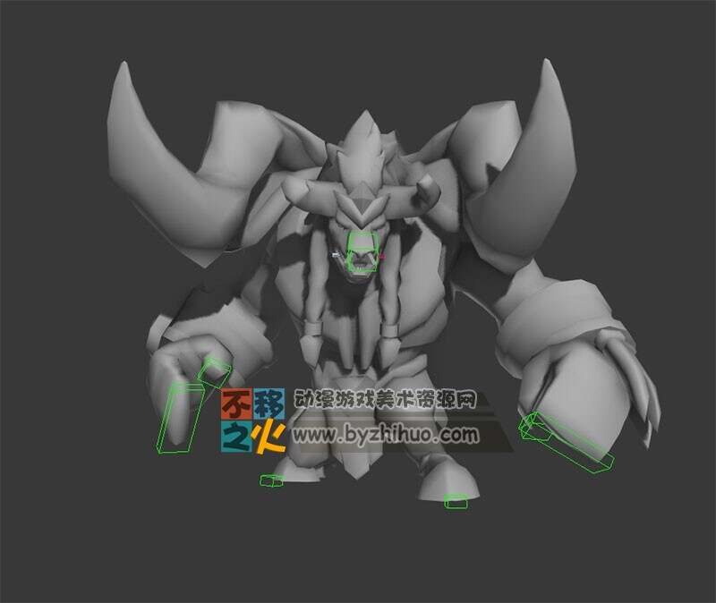 白模牛魔怪物模型