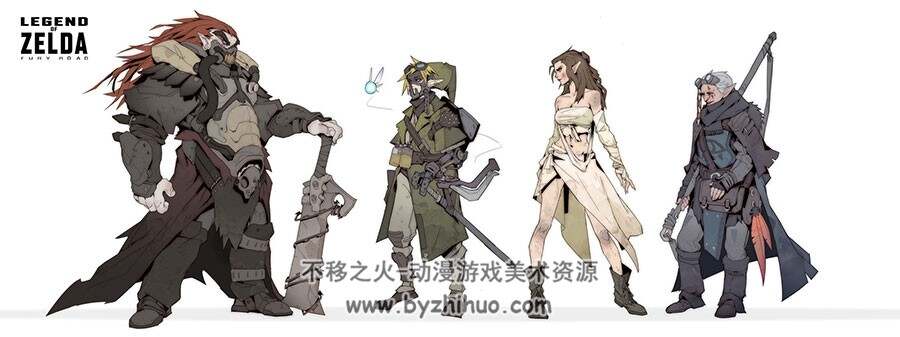 暴雪概念设计师 Qiu Fang 游戏角色武器设定原画 30P