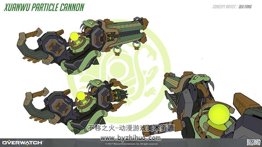 暴雪概念设计师 Qiu Fang 游戏角色武器设定原画 30P
