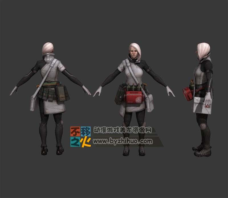 次世代科幻女医生模型