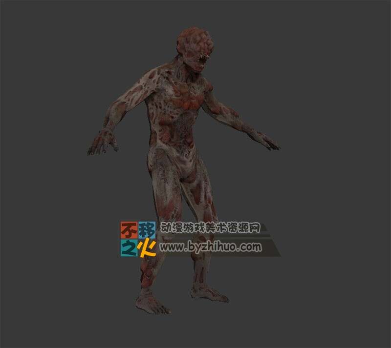 恐怖的生化丧尸模型