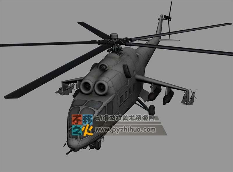 次世代MI_24A直升机模型