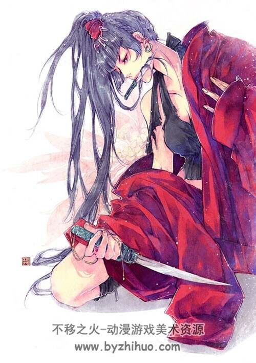 中式古风男女插画图集 159P