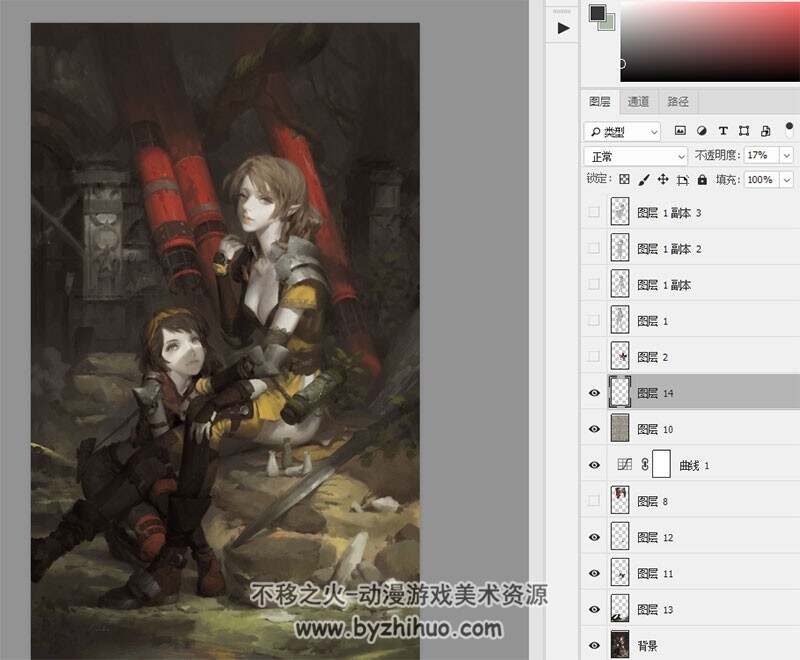 西游记题材 CG原画 PSD源文件 6P