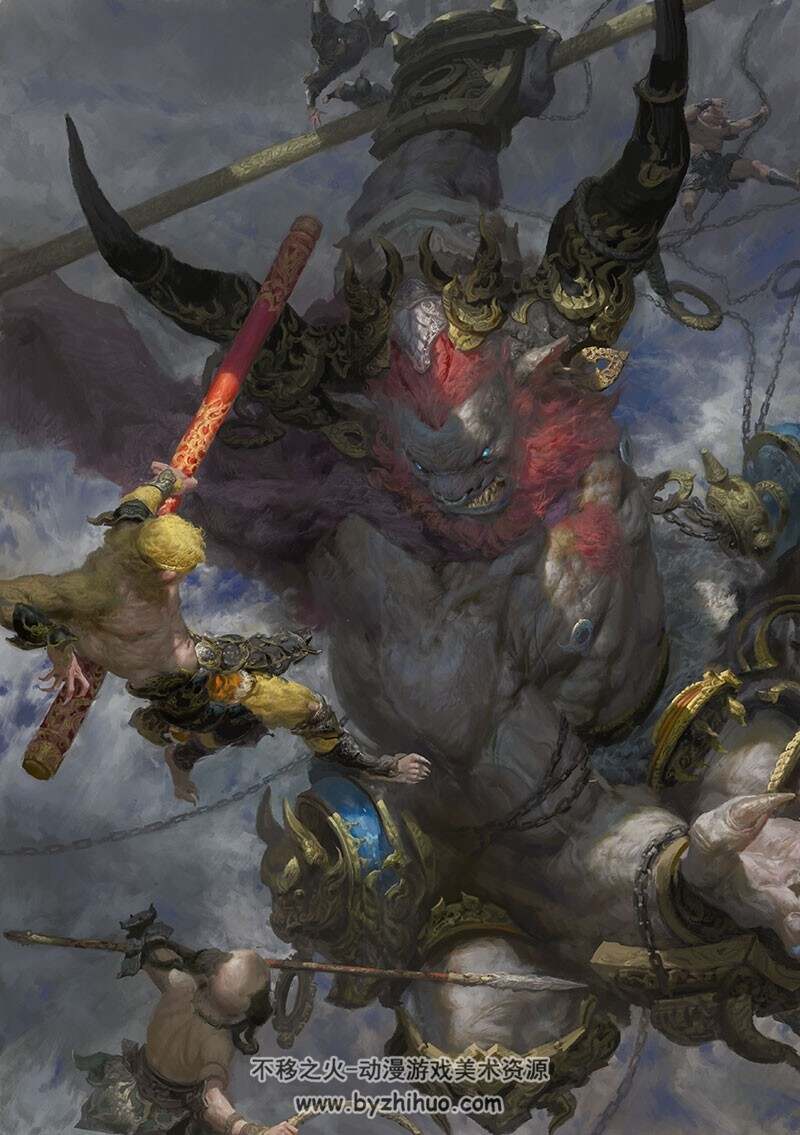西游记题材 CG原画 PSD源文件 6P