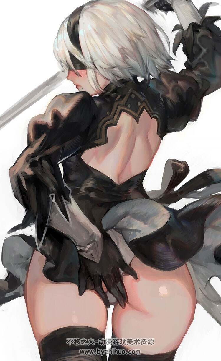 2B小姐姐精品插画图包 997P