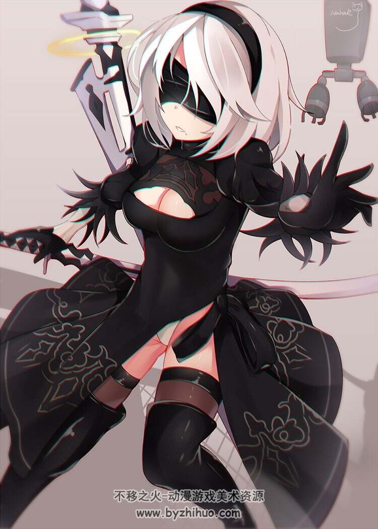 2B小姐姐精品插画图包 997P
