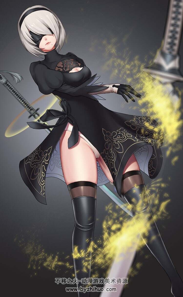 2B小姐姐精品插画图包 997P