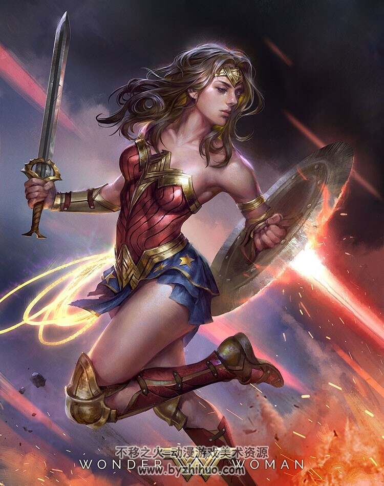 Wonder Woman 神奇女侠 插画图包 184P