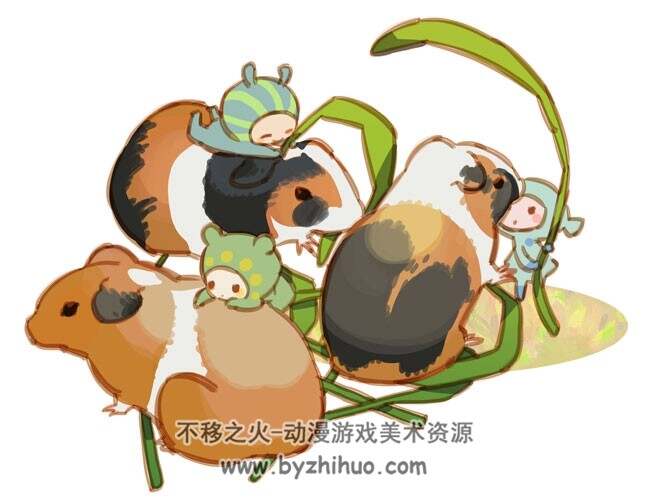 日系萌系小清新 唯美插画 合集