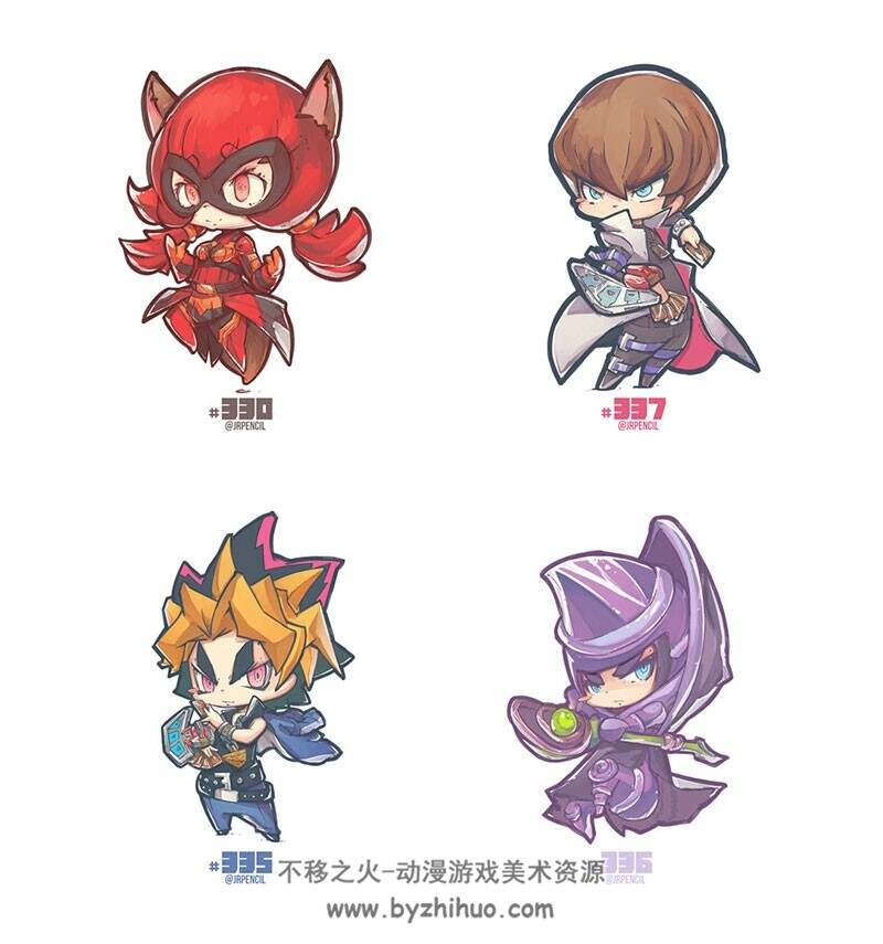 新加坡插画师JR Pencil 作品图集素材参考 288P