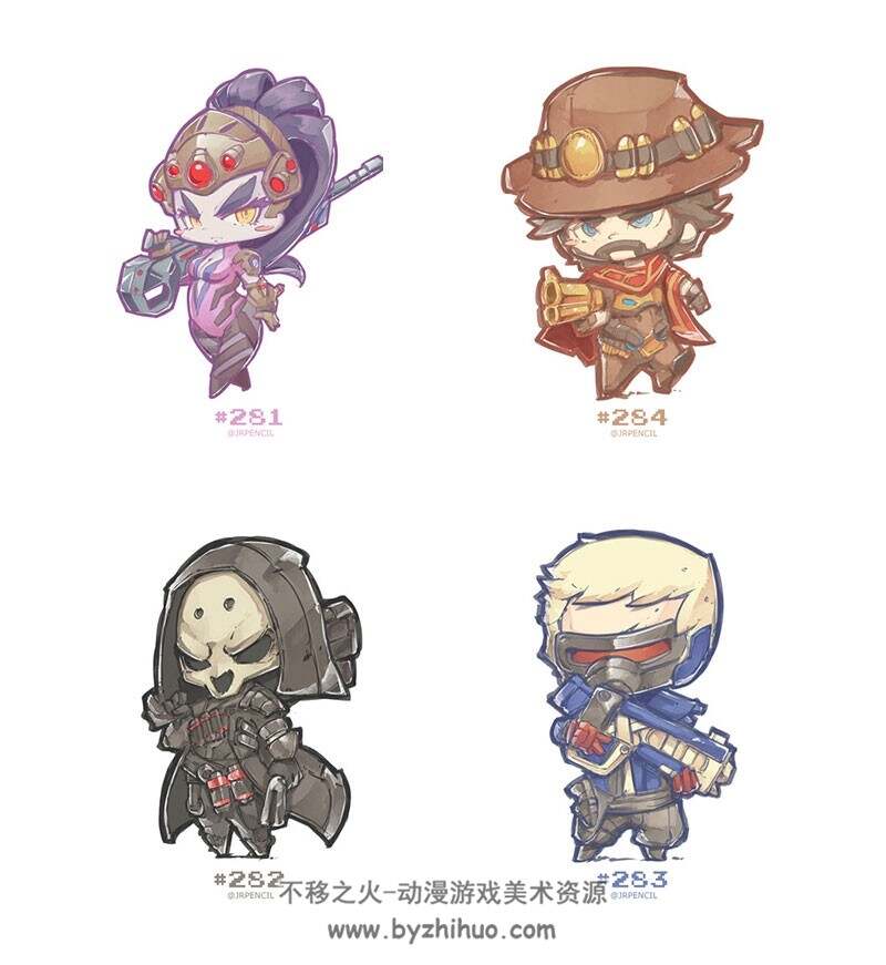 新加坡插画师JR Pencil 作品图集素材参考 288P