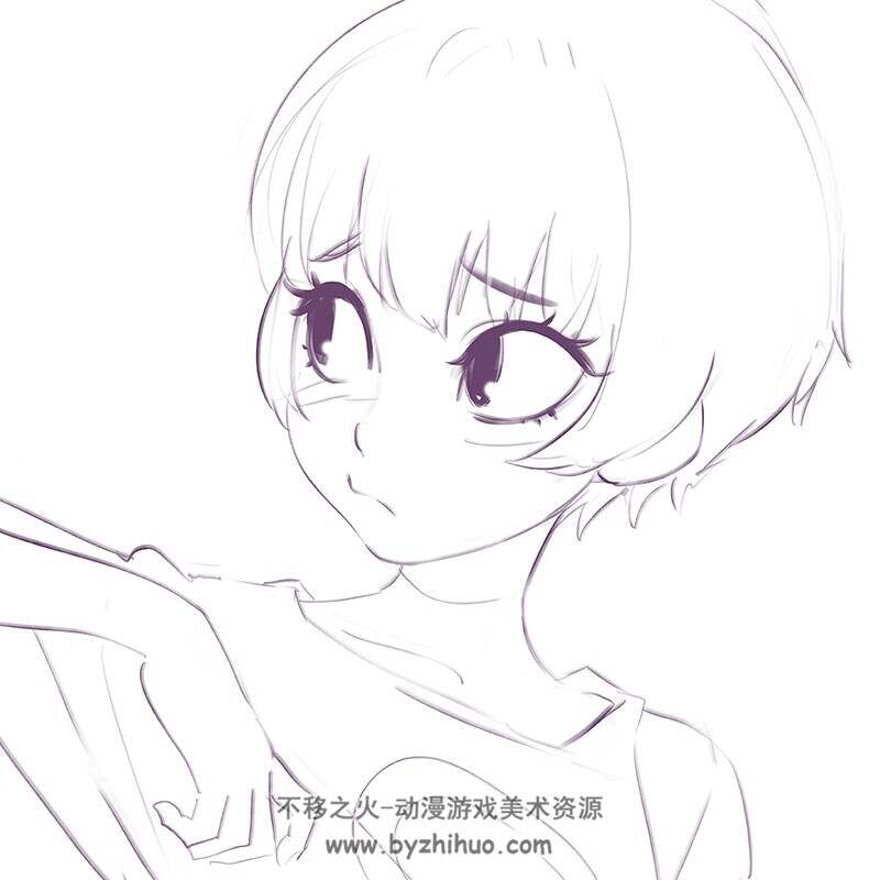 俄罗斯插画师Ilya Kuvshinov 简单的作画过程合集