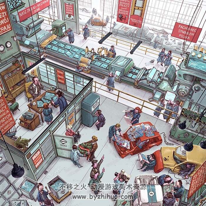 插画师Michal Dziekan 人物机械场景插画 合集鉴赏