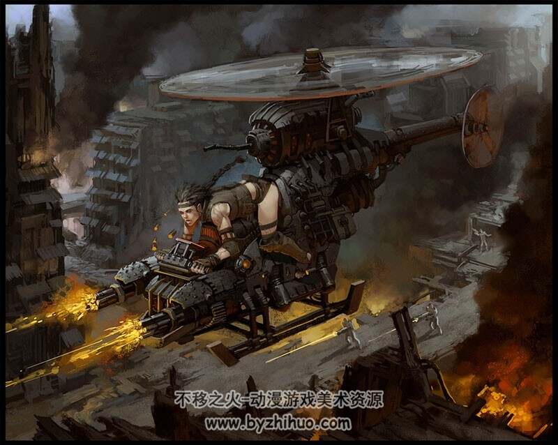 HERMAN 游戏角色场景 概念设计集 含多张设计线稿