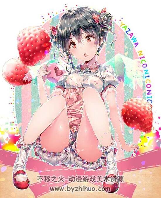 日系萌妹子插画图包分享 316P