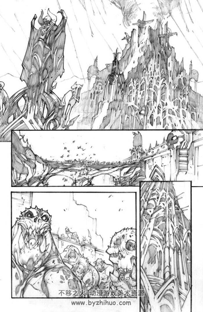 魔兽御用漫画家手稿鉴赏合集