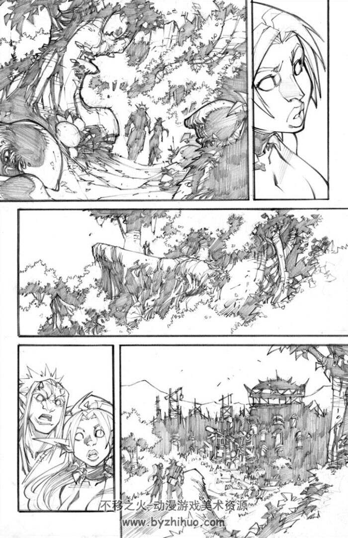 魔兽御用漫画家手稿鉴赏合集