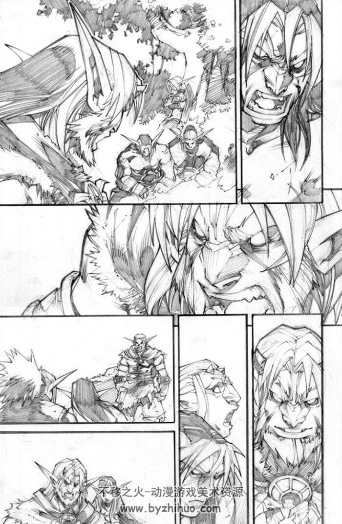 魔兽御用漫画家手稿鉴赏合集