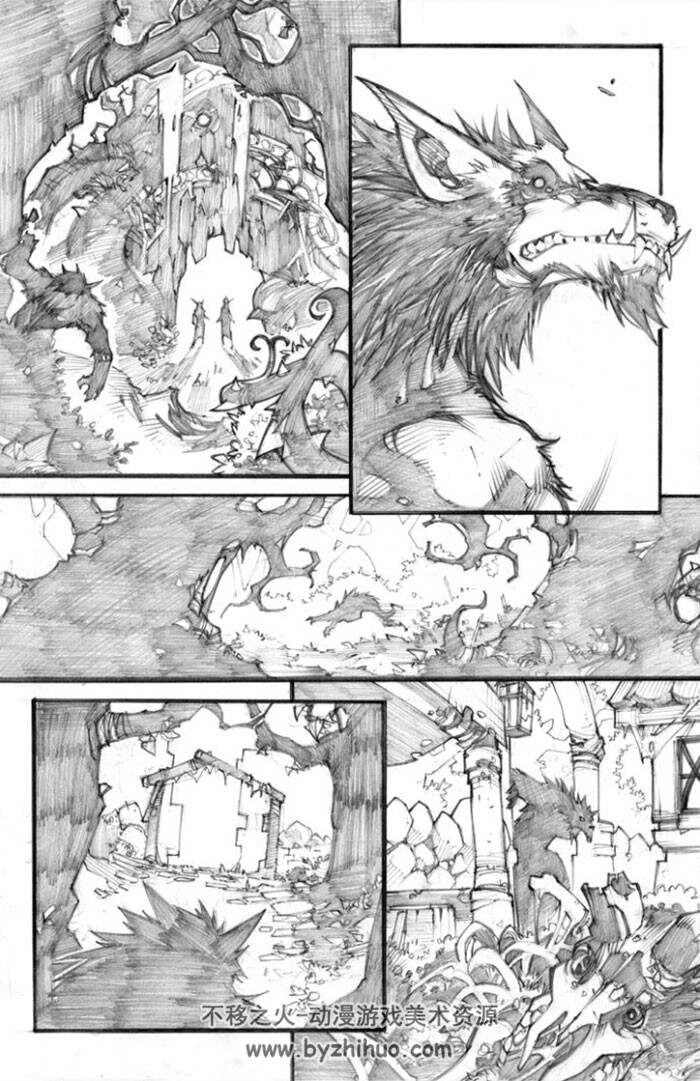 魔兽御用漫画家手稿鉴赏合集
