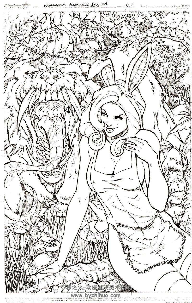 欧美画师Mike DeBalfo线稿小合集