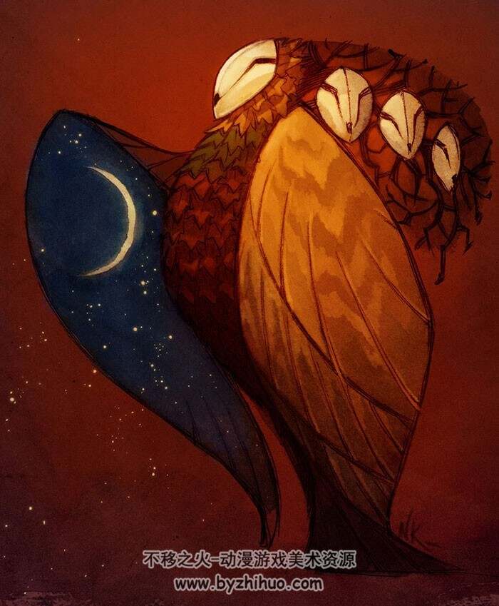 欧美插画家nicholaskole 插画作品及部分手绘稿合集
