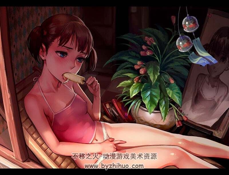 一波日本萝莉插画图包 132P