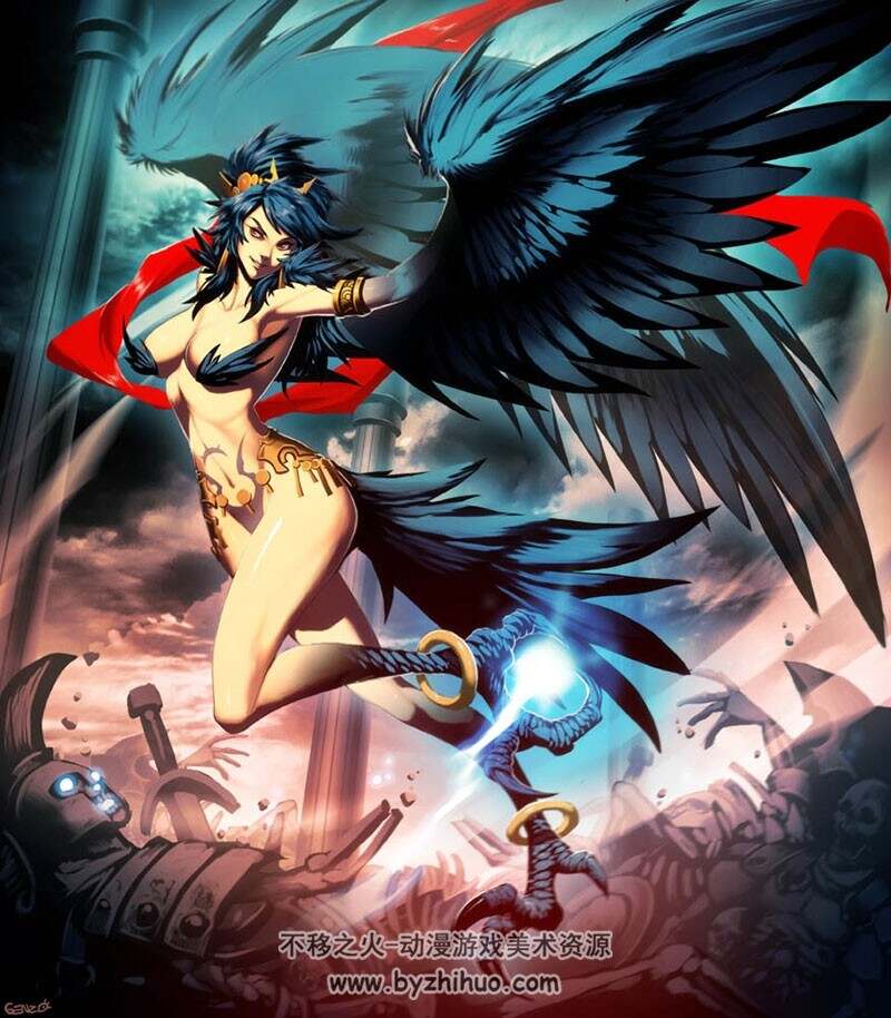 插画师Genzoman 各类风格作品合集