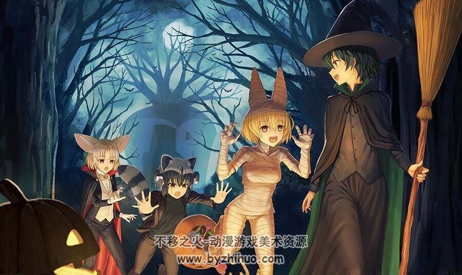 精选插画壁纸图包 36P