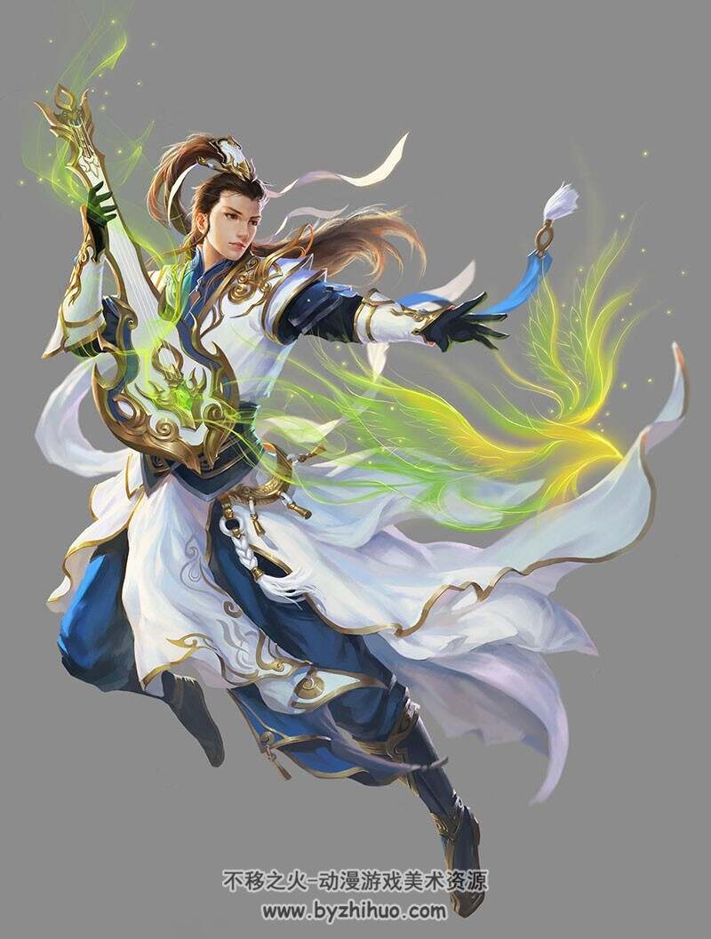 中国古风古风武将女侠角色原画鉴赏