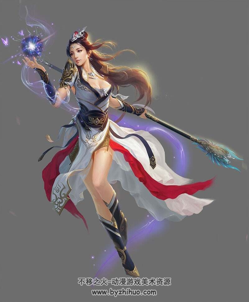 中国古风古风武将女侠角色原画鉴赏