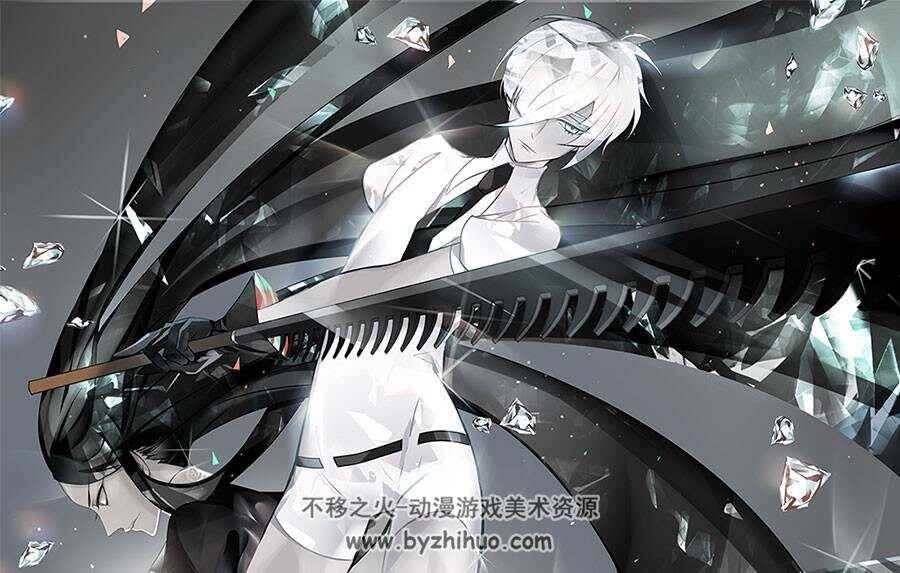 宝石之国 插画壁纸图包 40P