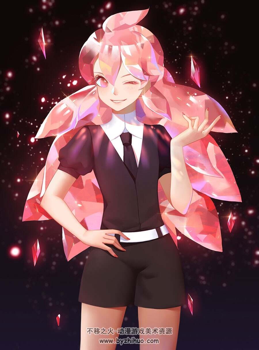宝石之国 插画壁纸图包 40P