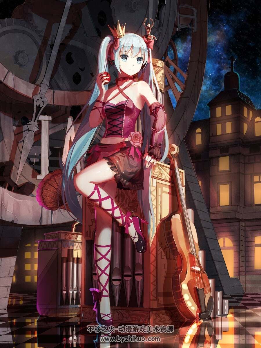 白鹭学园插画壁纸大图包 21GB