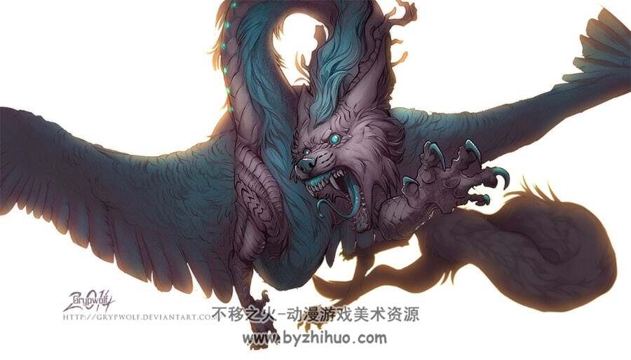 Grypwolf 狼的世界 插画壁纸图集 54P
