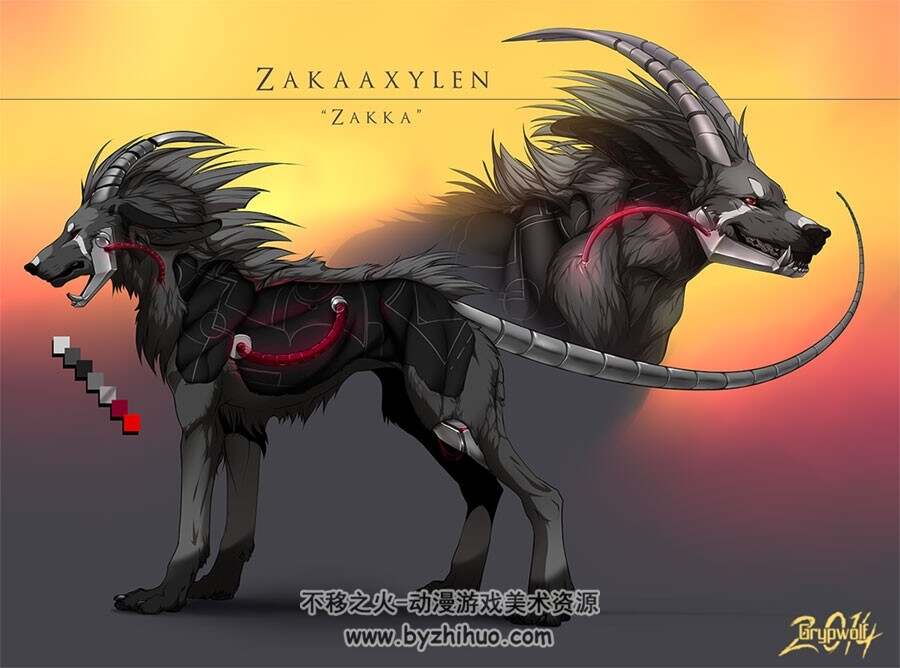 Grypwolf 狼的世界 插画壁纸图集 54P