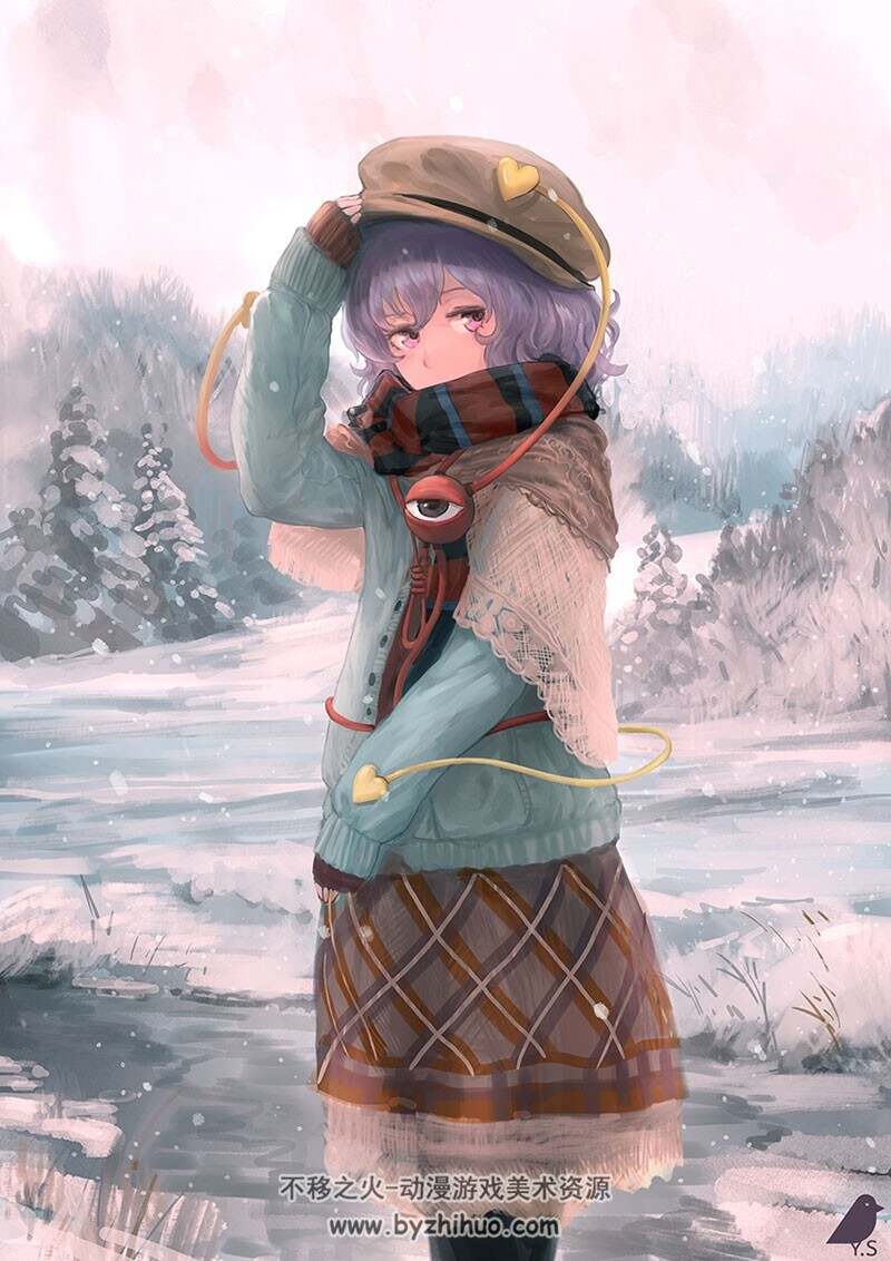 喜欢围巾的少女图集 20P
