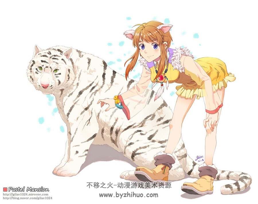 韩国画师Gilse萌系CG插画鉴赏合集
