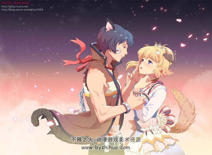 韩国画师Gilse萌系CG插画鉴赏合集