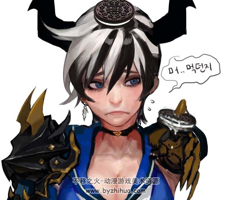 韩国画师 魔性表情CG插画合集