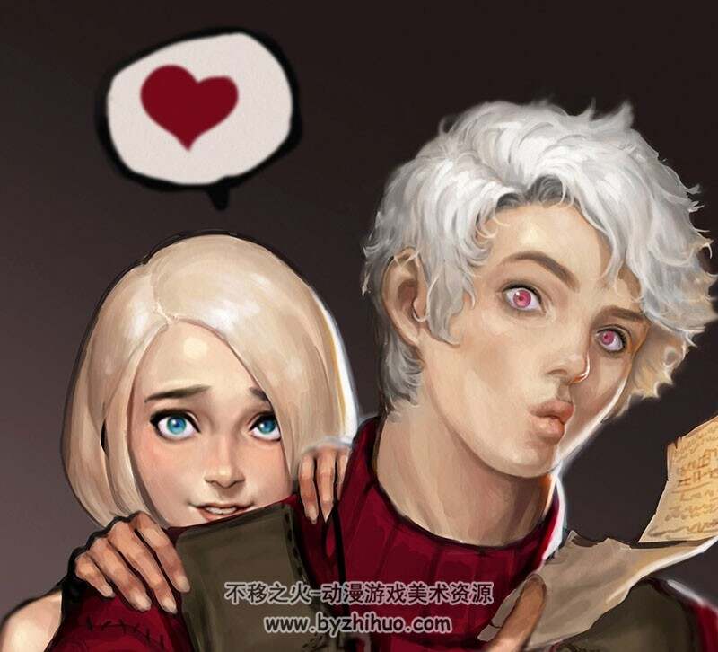 韩国画师 魔性表情CG插画合集