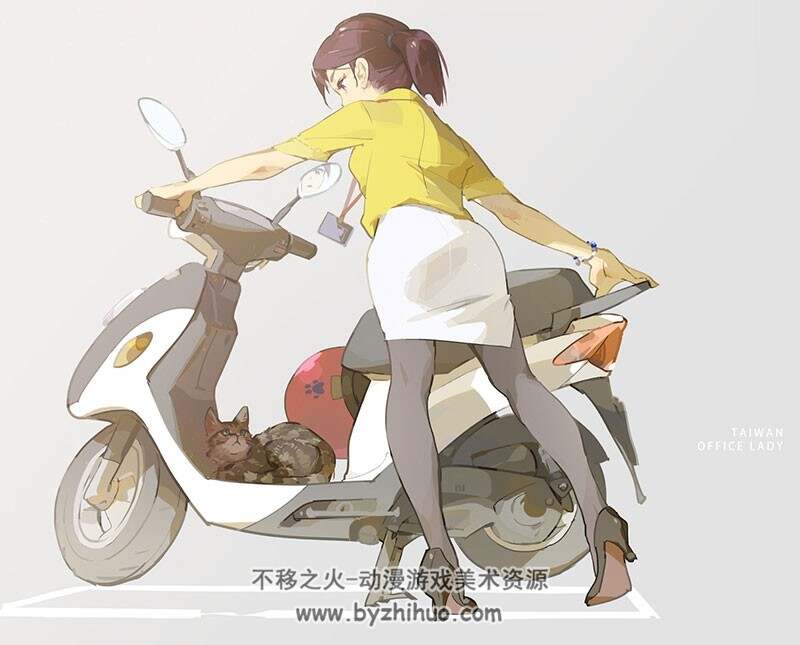 天之火 画风干净唯美的插画图集 33P