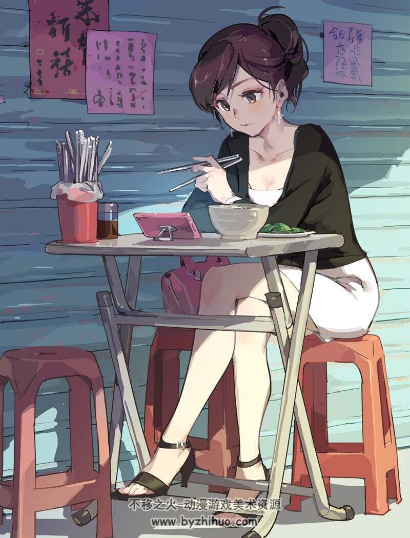 天之火 画风干净唯美的插画图集 33P