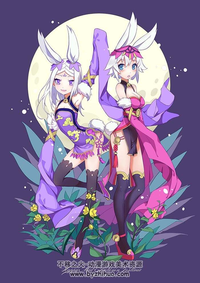 日系奇幻少女插画壁纸图集 60P