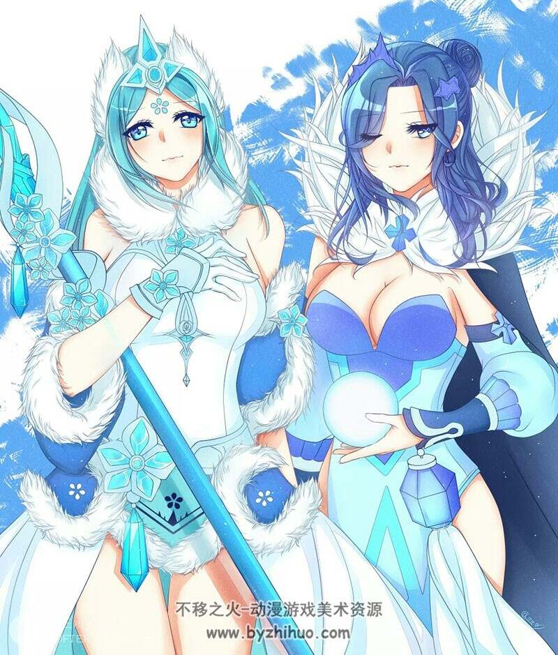 漂亮的小姐姐插画壁纸图集 357P
