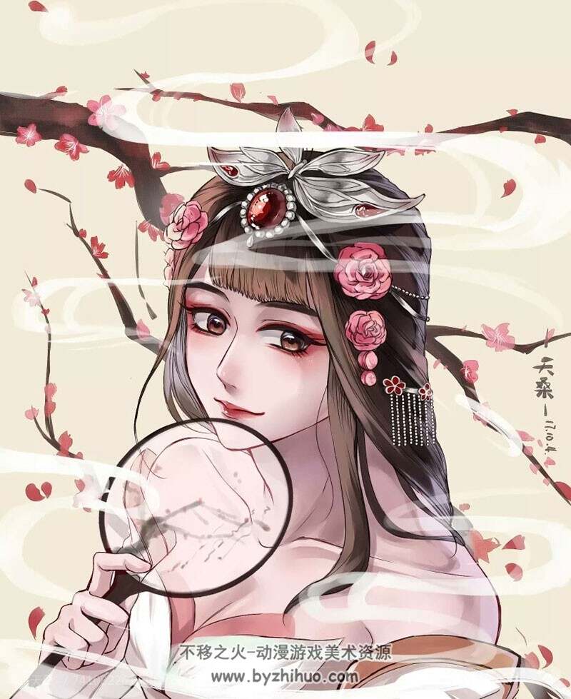 漂亮的小姐姐插画壁纸图集 357P