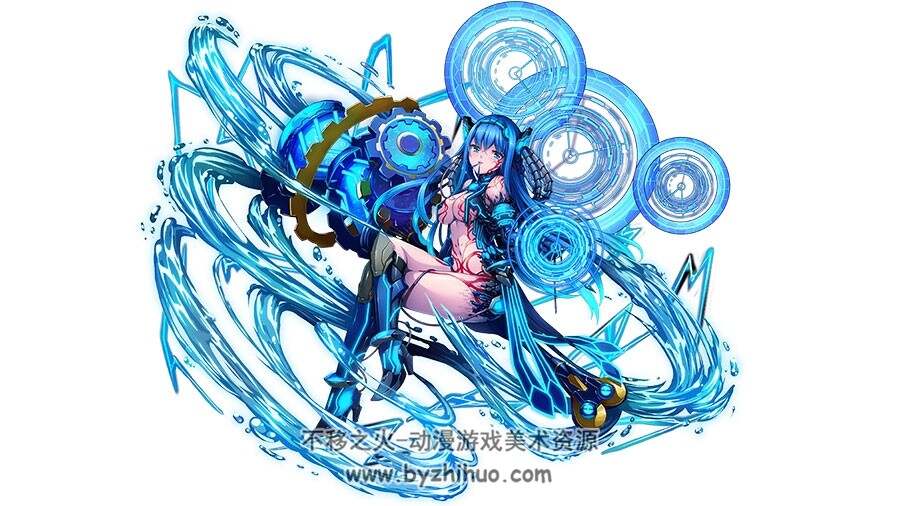 二次元美少女角色立绘