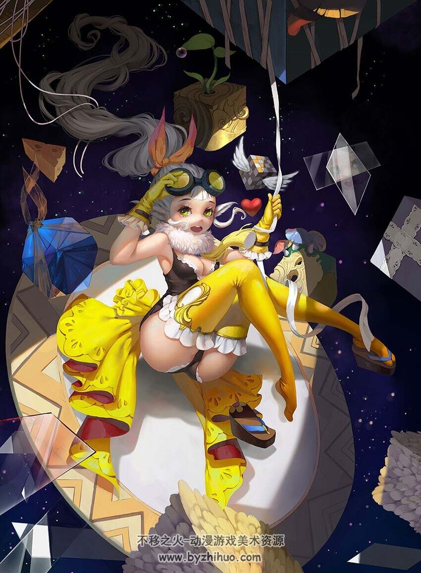 少女插画壁纸图包分享 371P