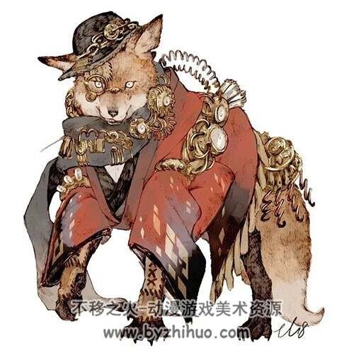 小动物拟人化的插画图集分享 18P