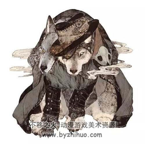 小动物拟人化的插画图集分享 18P